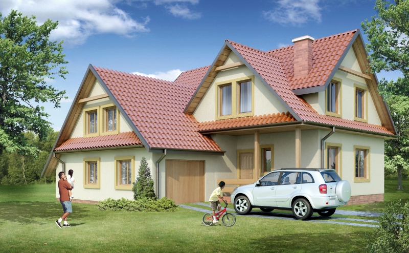 Parterowe z poddaszem