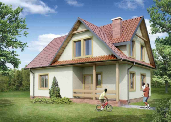 Projekt domu 129 z wykuszem