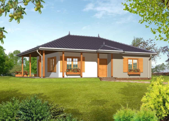 Projekt domu z tarasami